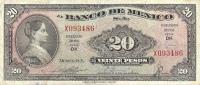 Gallery image for Mexico p54b: 20 Pesos