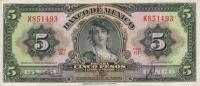 Gallery image for Mexico p60c: 5 Pesos