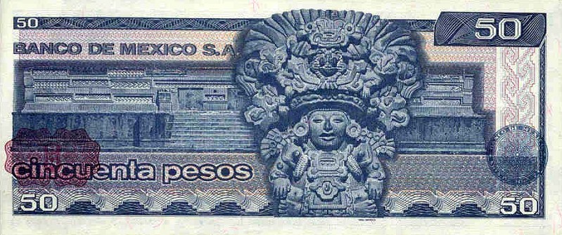 Back of Mexico p73: 50 Pesos from 1981