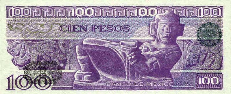 Back of Mexico p74a: 100 Pesos from 1981