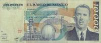 p89a from Mexico: 10000 Pesos from 1985