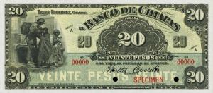 pS115s from Mexico: 20 Pesos from 1901