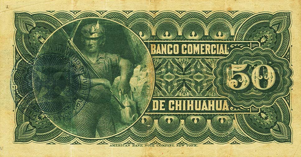 Back of Mexico pS125a: 50 Centavos from 1889