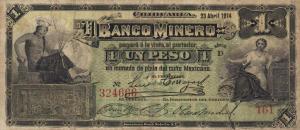 pS162d from Mexico: 1 Peso from 1888