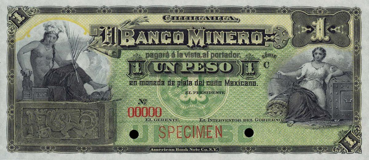 Front of Mexico pS162s2: 1 Peso from 1888