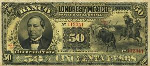 pS236f from Mexico: 50 Pesos from 1889