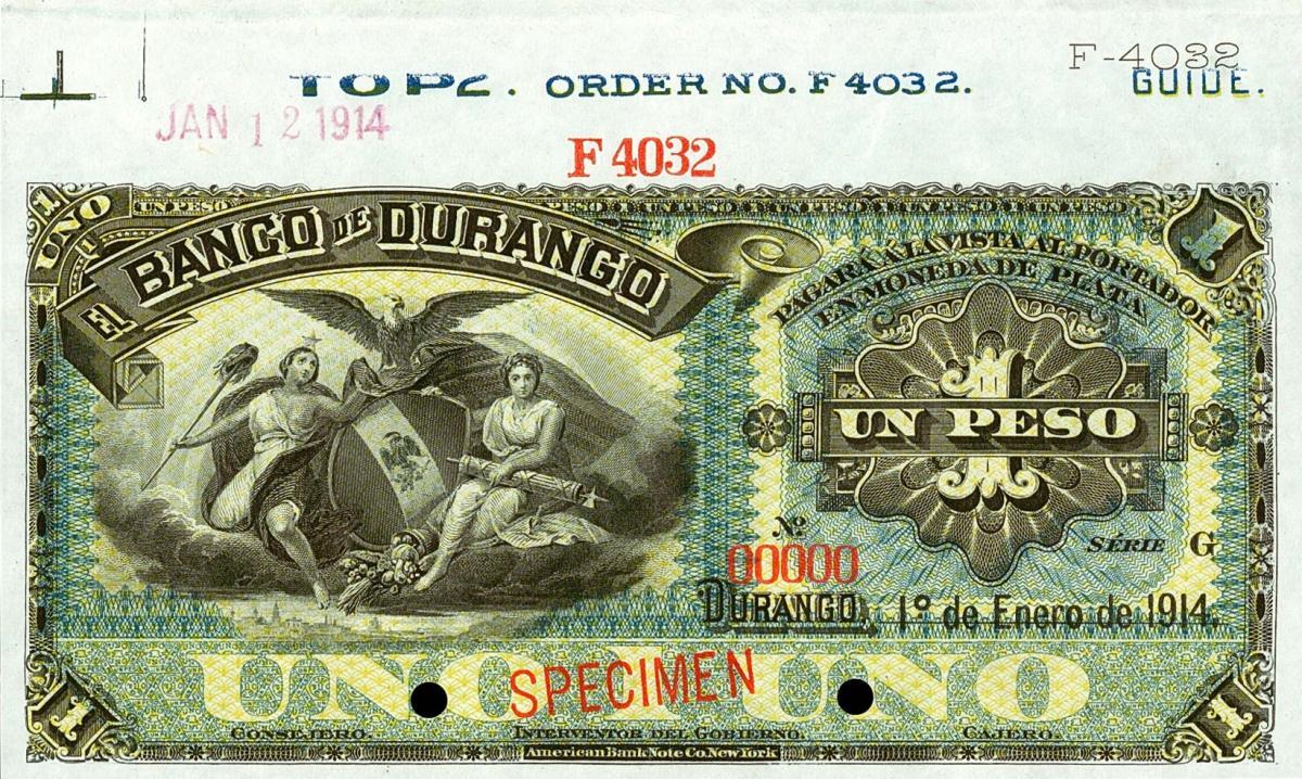 Front of Mexico pS272s2: 1 Peso from 1891