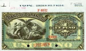 pS272s2 from Mexico: 1 Peso from 1891