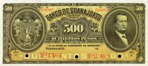 pS294s from Mexico: 500 Pesos from 1900