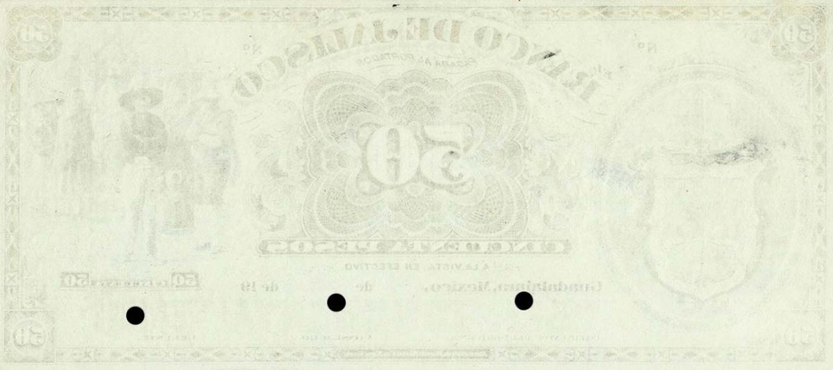 Back of Mexico pS323p: 50 Pesos from 1902