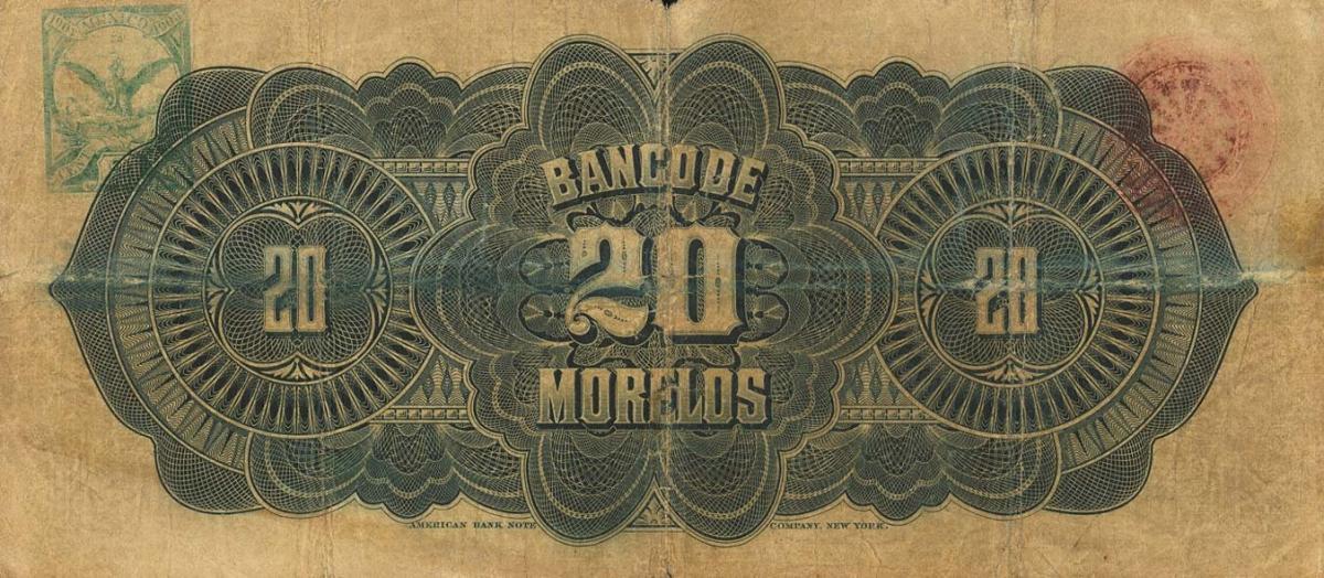 Back of Mexico pS347a: 20 Pesos from 1903