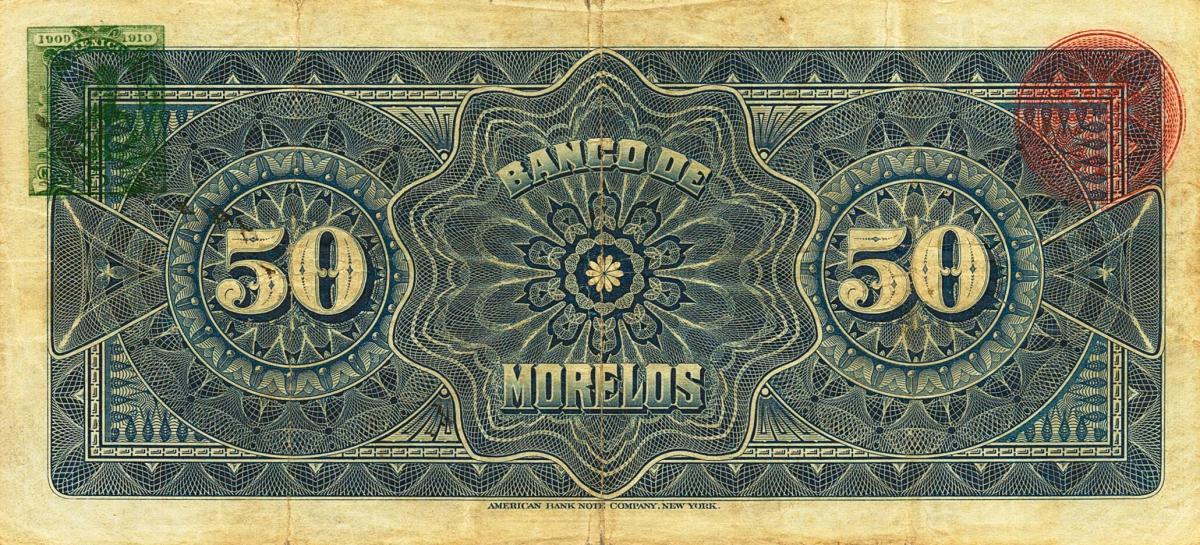 Back of Mexico pS348b: 50 Pesos from 1903