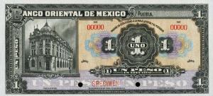 pS379s from Mexico: 1 Peso from 1914