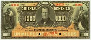 pS387s from Mexico: 1000 Pesos from 1901