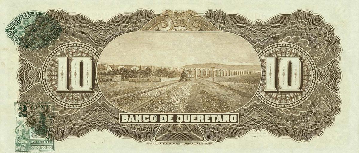 Back of Mexico pS391b: 10 Pesos from 1903