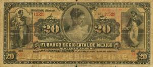 pS410c from Mexico: 20 Pesos from 1900