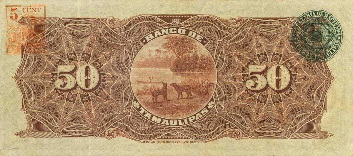 Back of Mexico pS432c: 50 Pesos from 1902