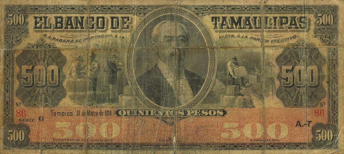 Front of Mexico pS434r: 500 Pesos from 1902