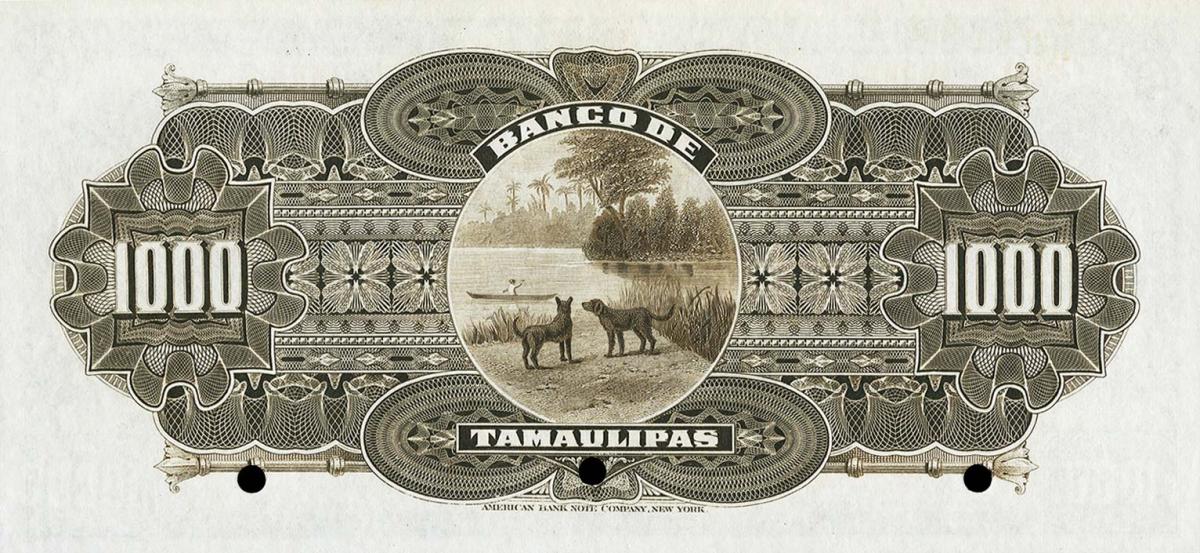 Back of Mexico pS435s3: 1000 Pesos from 1902