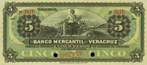 pS437s from Mexico: 5 Pesos from 1898