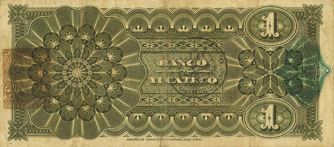 Back of Mexico pS466a: 1 Peso from 1891
