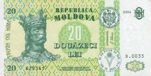 p13f from Moldova: 20 Leu from 2004