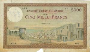 Gallery image for Morocco p23b: 5000 Francs