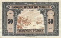 Gallery image for Morocco p26a: 50 Francs from 1943