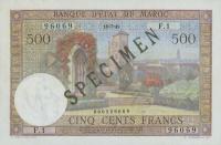 p46s from Morocco: 500 Francs from 1949