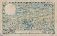 p50a from Morocco: 10000 Francs from 1953