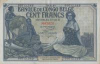 p11d from Belgian Congo: 100 Francs from 1912