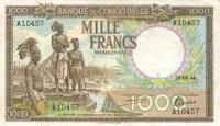 Gallery image for Belgian Congo p19a: 1000 Francs