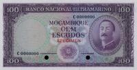 p109ct from Mozambique: 100 Escudos from 1961