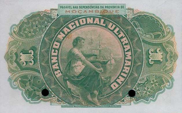 Back of Mozambique p81r: 1 Escudo from 1941