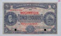 p83s from Mozambique: 5 Escudos from 1941