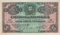 Gallery image for Mozambique pR32a: 5 Libras from 1934