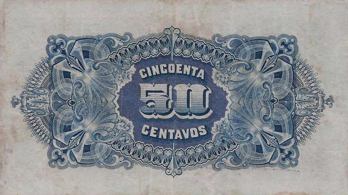 Back of Mozambique pR3a: 50 Centavos from 1919