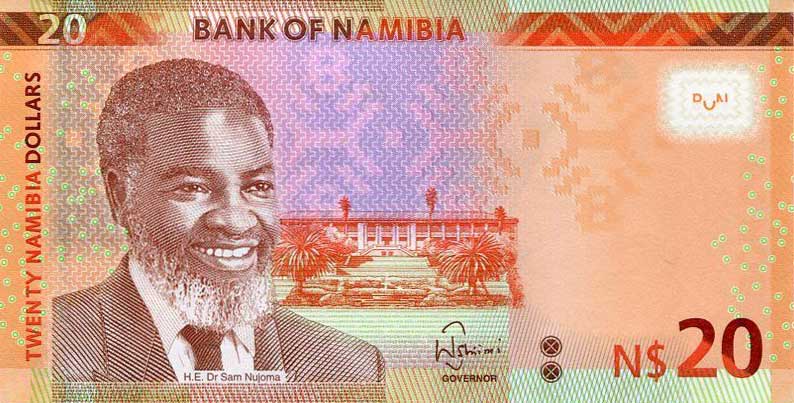 Front of Namibia p17a: 20 Namibia Dollars from 2015