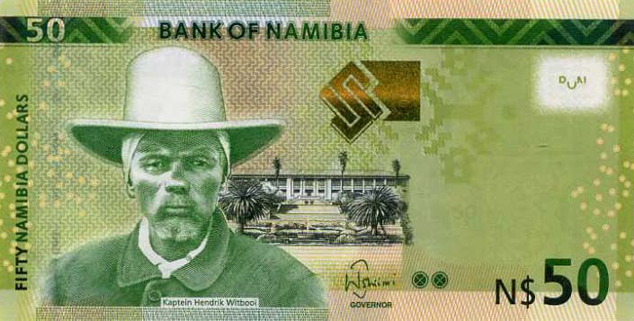 Front of Namibia p13c: 50 Namibia Dollars from 2019