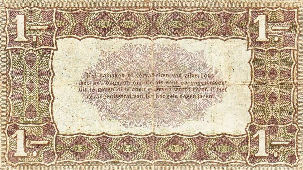 Back of Netherlands p15: 1 Gulden from 1920