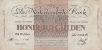 p79 from Netherlands: 100 Gulden from 1945
