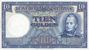 p83s from Netherlands: 10 Gulden from 1949