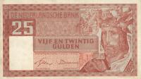 p84 from Netherlands: 25 Gulden from 1949