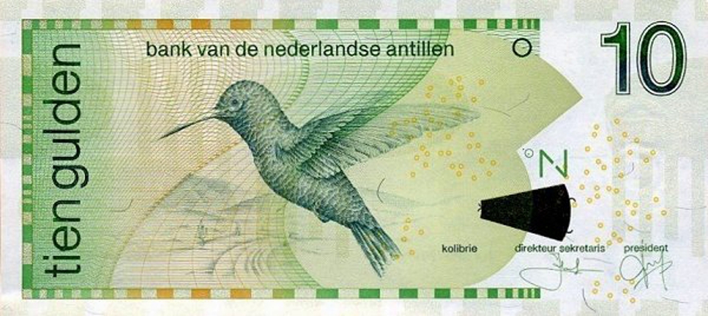Front of Netherlands Antilles p28h: 10 Gulden from 2016