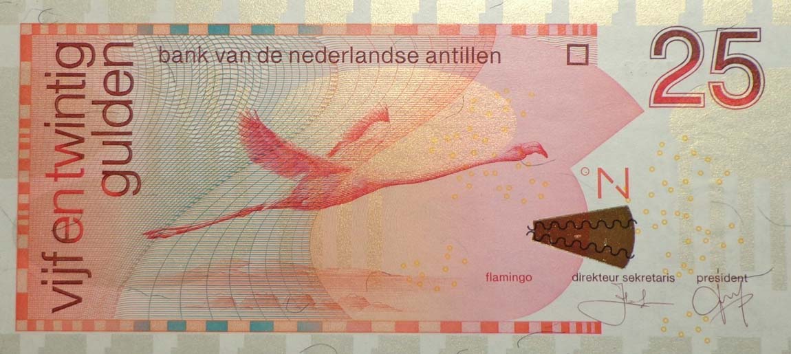 Front of Netherlands Antilles p29d: 25 Gulden from 2006