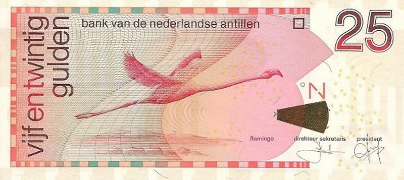 Front of Netherlands Antilles p29h: 25 Gulden from 2014