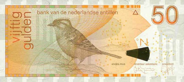 Front of Netherlands Antilles p30a: 50 Gulden from 1998