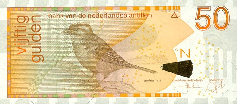 Front of Netherlands Antilles p30b: 50 Gulden from 2001