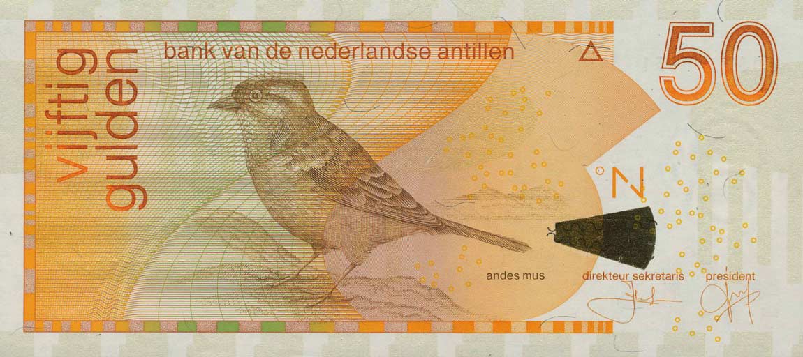 Front of Netherlands Antilles p30c: 50 Gulden from 2003