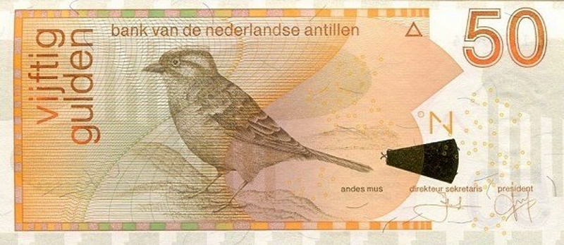 Front of Netherlands Antilles p30g: 50 Gulden from 2013